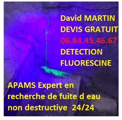 Recherche de fuite d'eau Lyon avec de la fluorécine, recherce de fuite fluorécine Lyon - Outils et matériel de recherche de fuite d'eau non destructive à Lyon